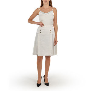 Network Skirt Women Gold